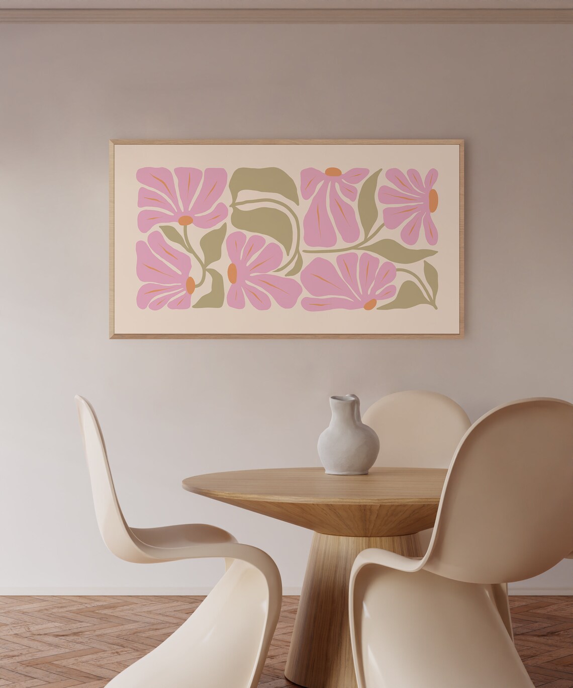 Danish Flower Market Art Print, Pastel Floral - Image 3