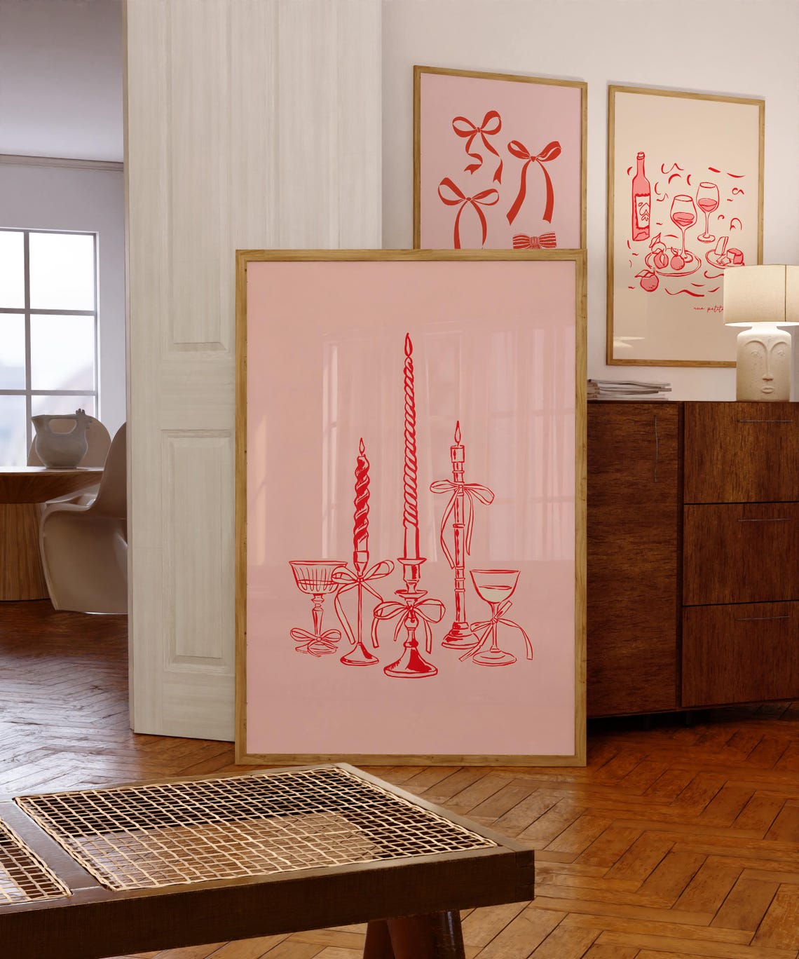 Wine Art, Modern Dining Room Art Print