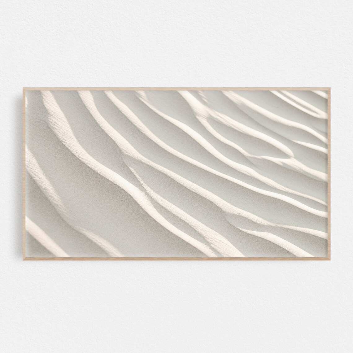 Neutral Coastal Sand Beachy Art, TV Wall Print