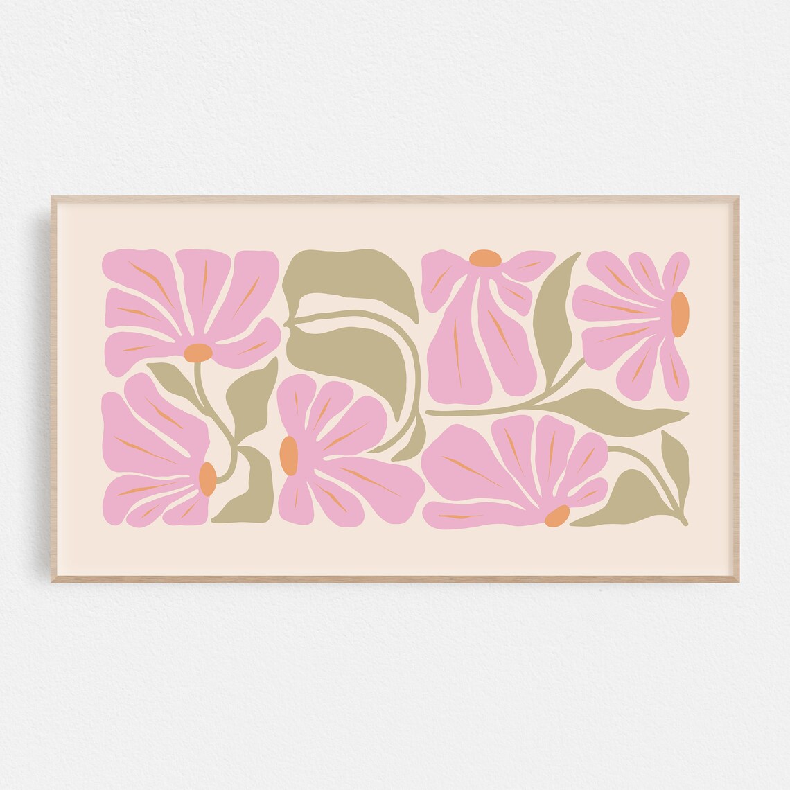 Danish Flower Market Art Print, Pastel Floral