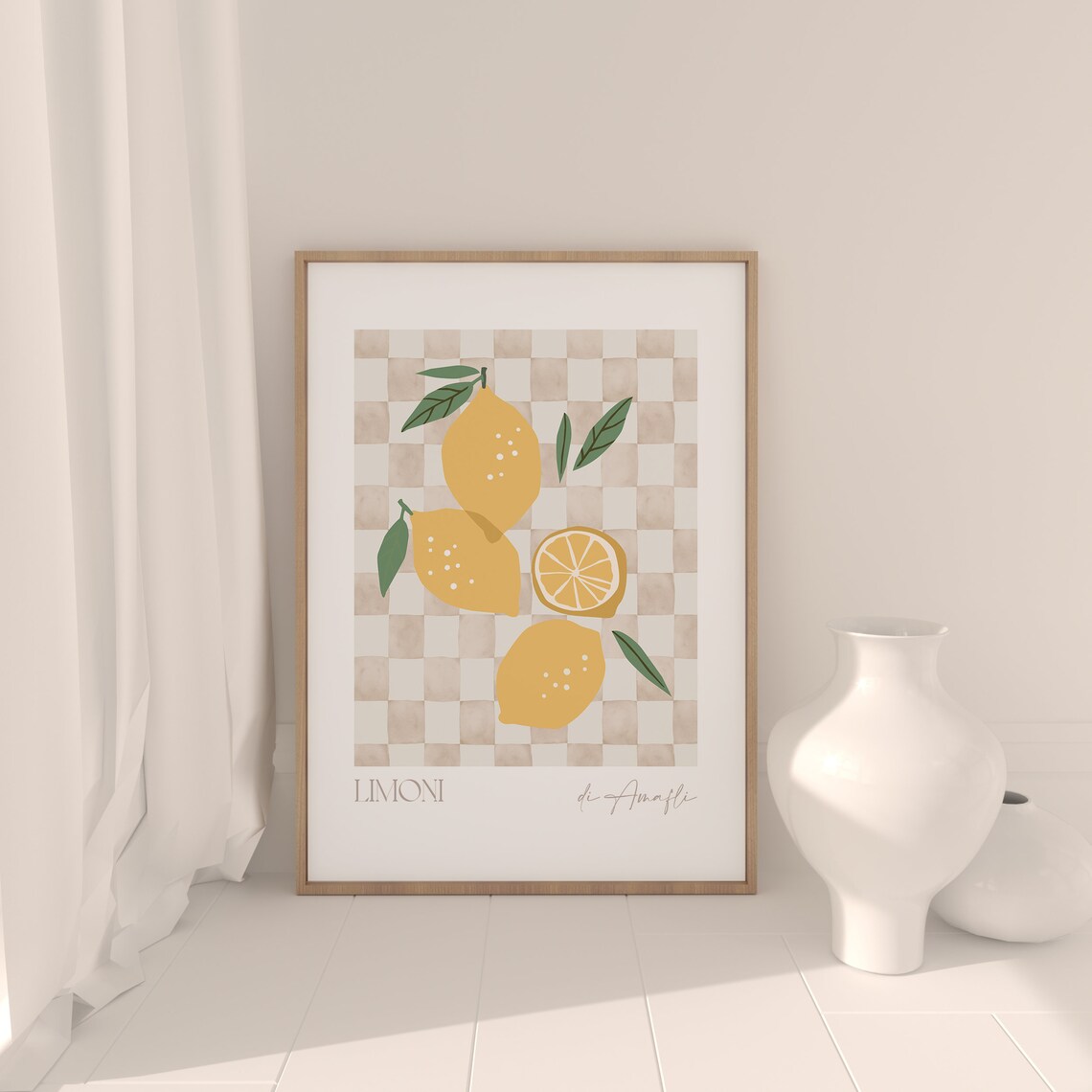 Lemon Art Print, Watercolor Kitchen Decor - Image 2