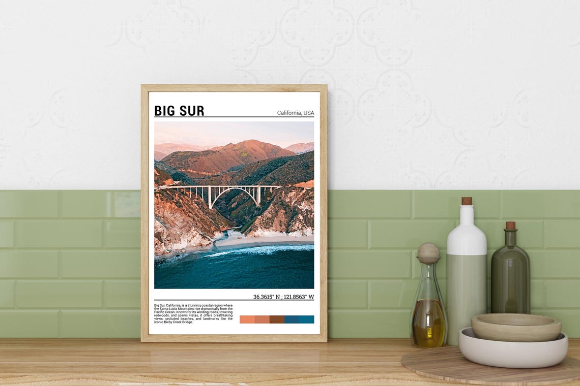 Big Sur Photo Big Sur Wall Art Big Sur Photography Big Sur Print Big Sur Poster Big Sur Print Big Sur Art Californiausa - Image 3