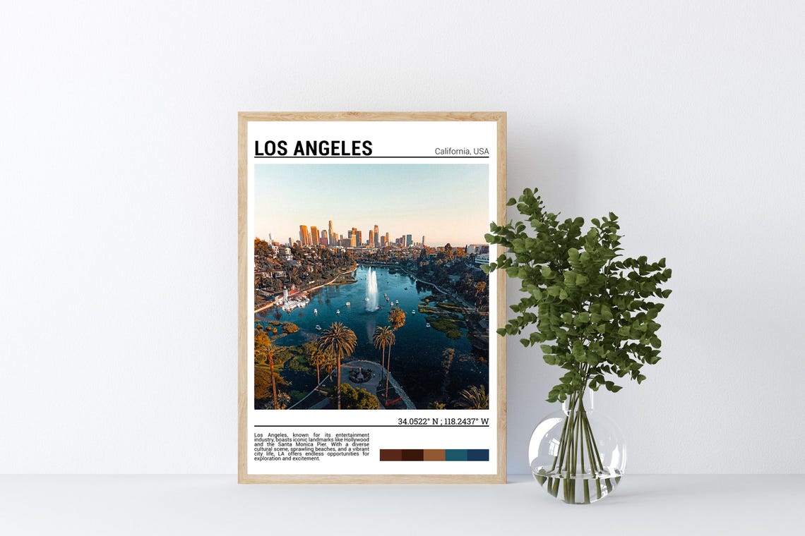 Los Angeles Print Los Angeles Photo Los Angeles Poster Los Angeles Art Los Angeles Poster Print Californiausa - Image 4