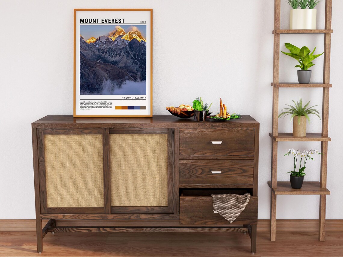 Mount Everest Nepal Golden Sunrise Himalayan Peaks World Summit Poster - Image 6