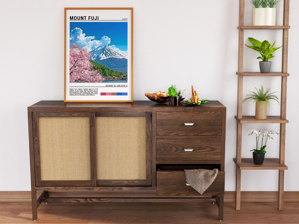 Mount Fuji Japan Cherry Blossoms Snow Peak Spring Photo Poster - Image 5