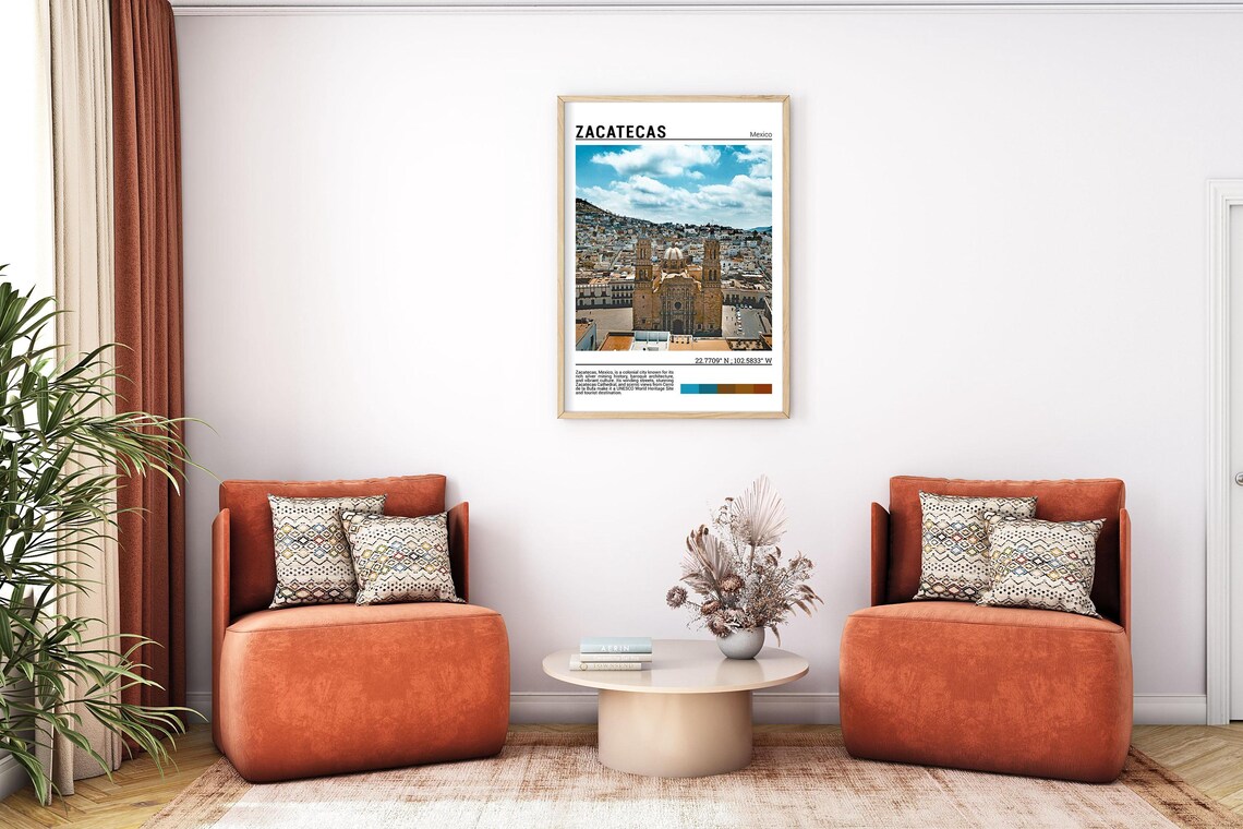 Zacatecas Mexico Travel Poster, Cultural Wall Art - Image 7