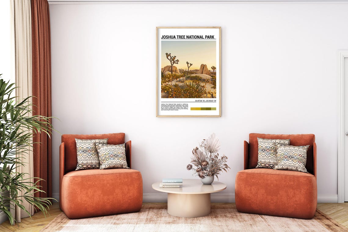 Joshua Tree National Park Desert Sunset Rock Formations Poster - Image 7