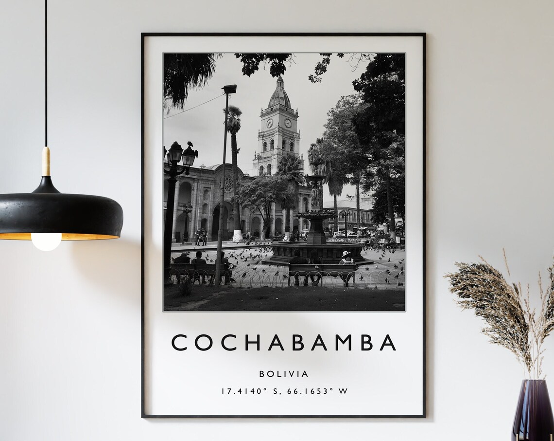 Cochabamba Bolivia Travel Poster, South America