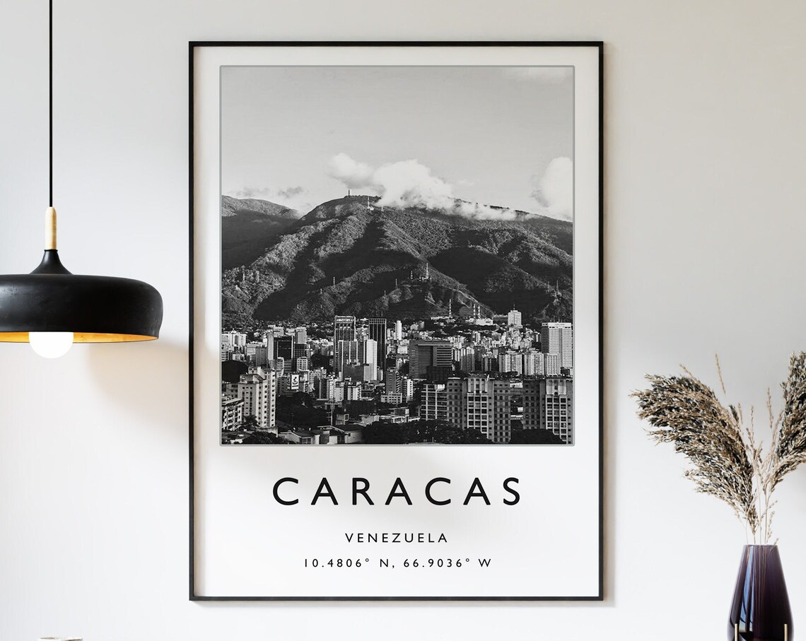 Caracas Travel Print Poster Venezuela Art Print