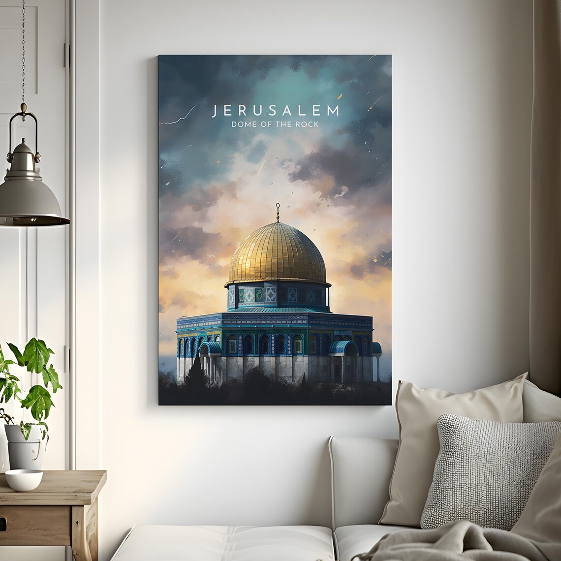 Jerusalem Travel Poster, Dome Of The Rock - Image 3