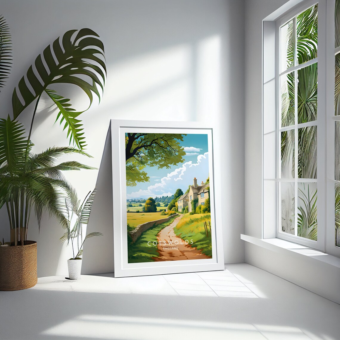 Cotswolds Travel Poster, England Home Decor - Image 4