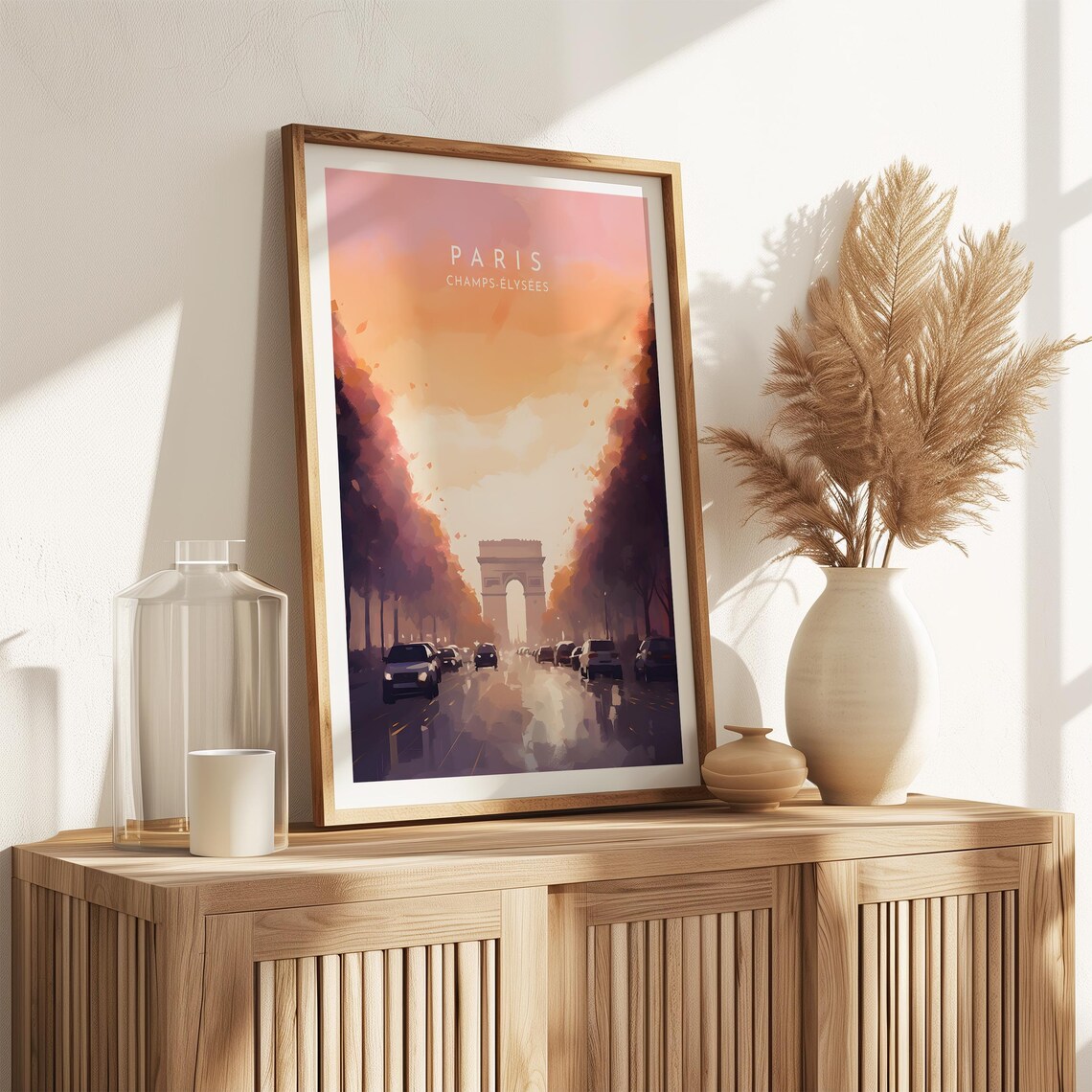 Paris Travel Poster, Champs Elysees France - Image 2