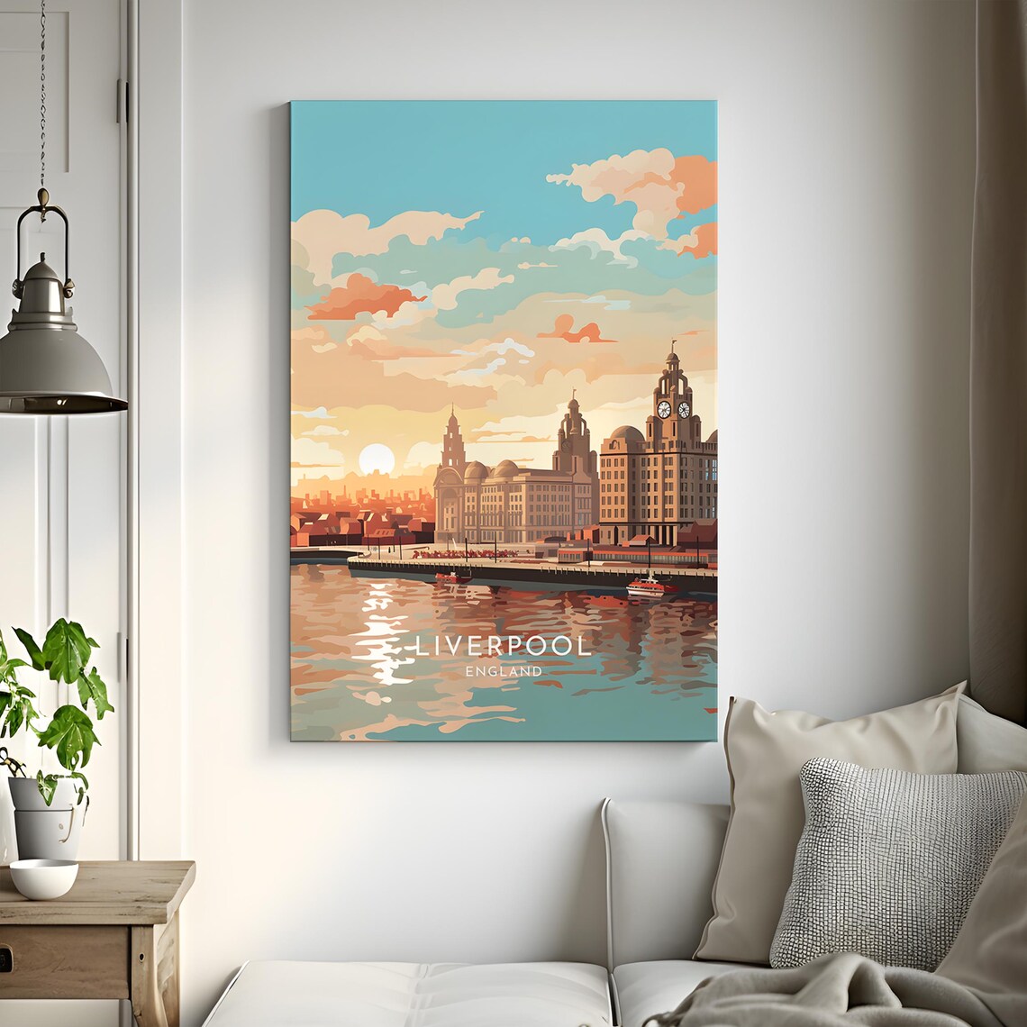 Liverpool Travel Poster, England Home Decor Print - Image 3