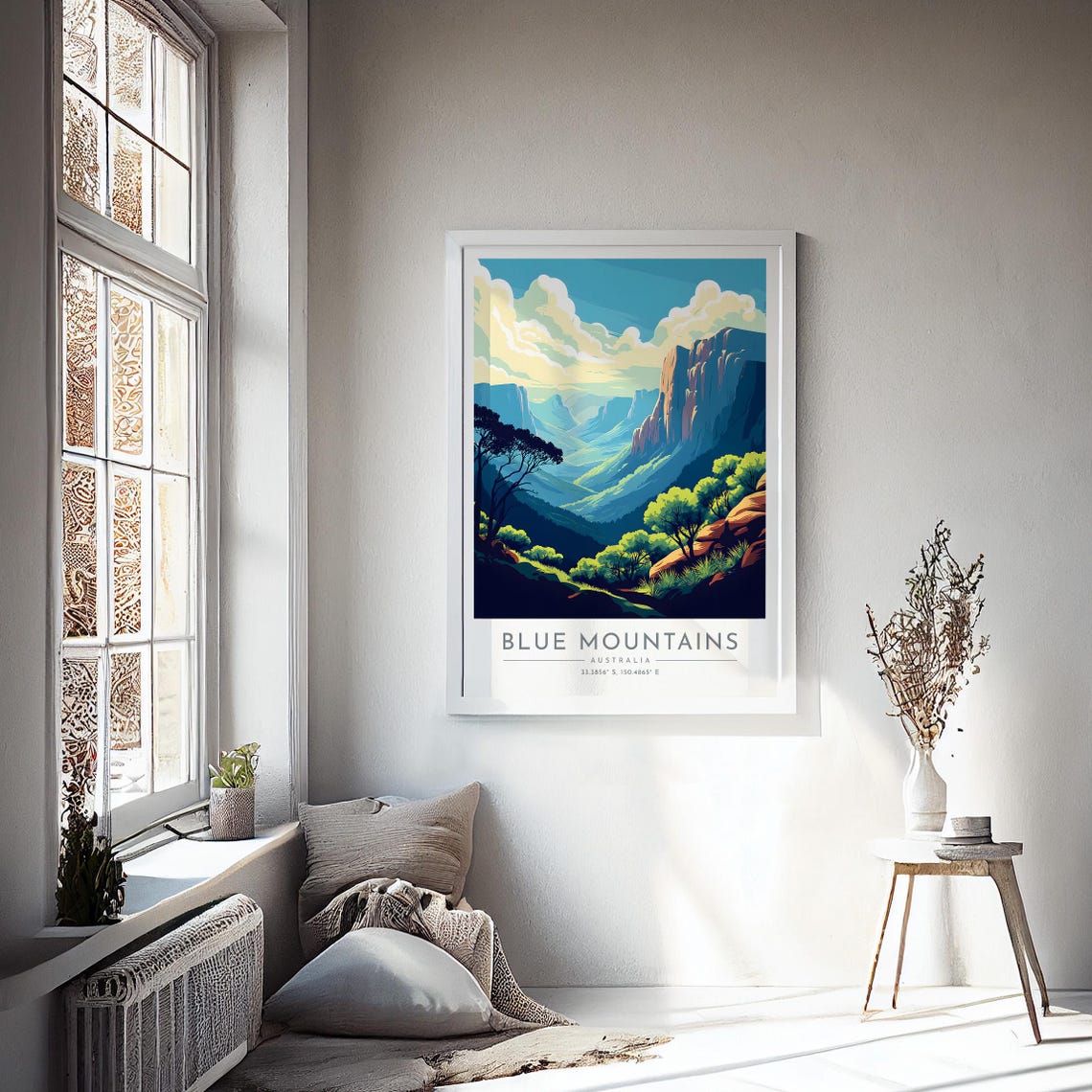 Blue Mountains Australia National Park Valley Cliffs Vista Poster - Image 4