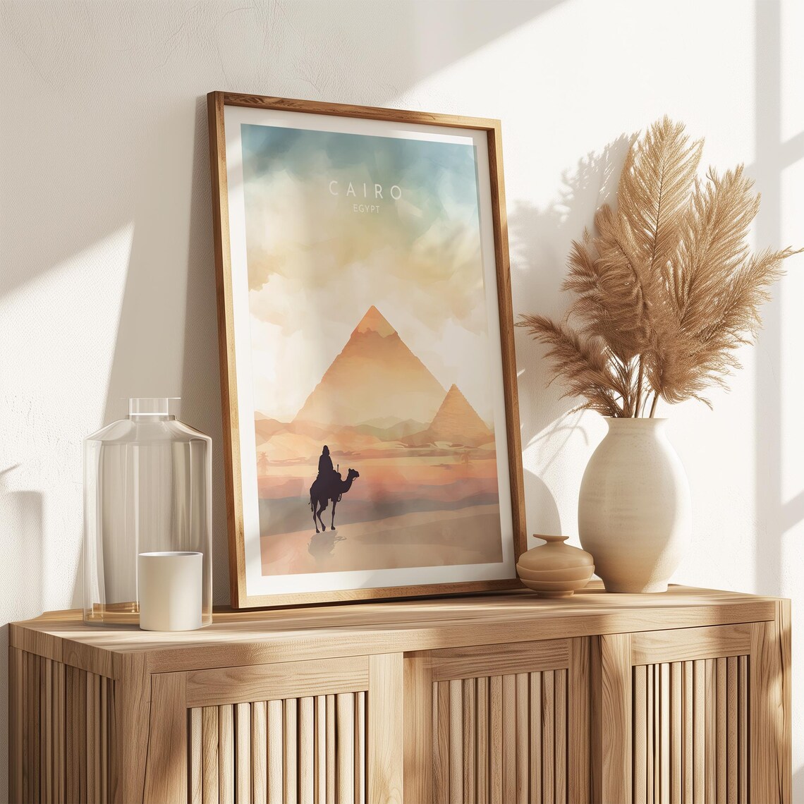 Cairo Travel Poster, Egypt City Wall Art - Image 2