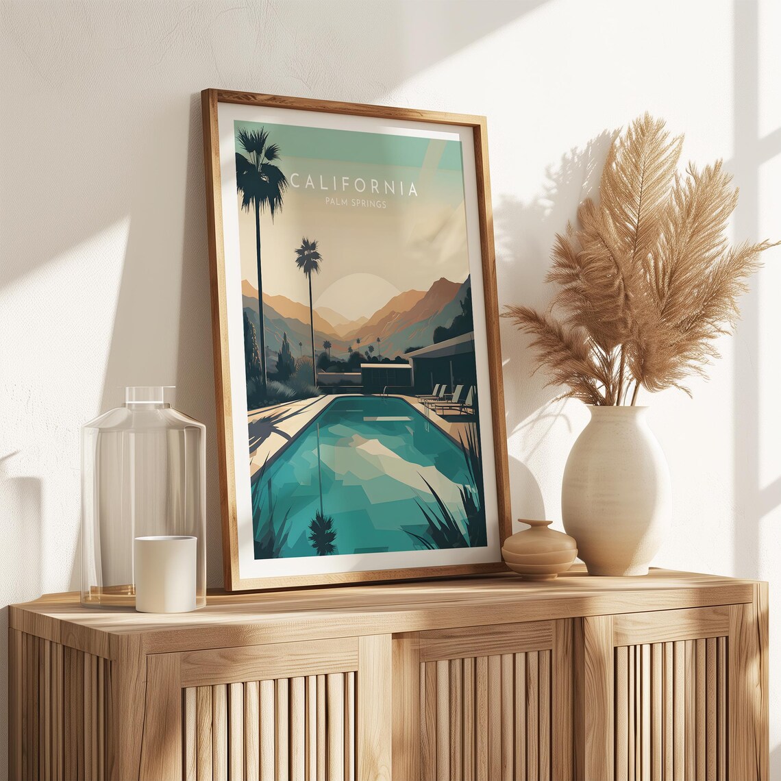 Palm Springs Travel Poster, California Home Decor - Image 2