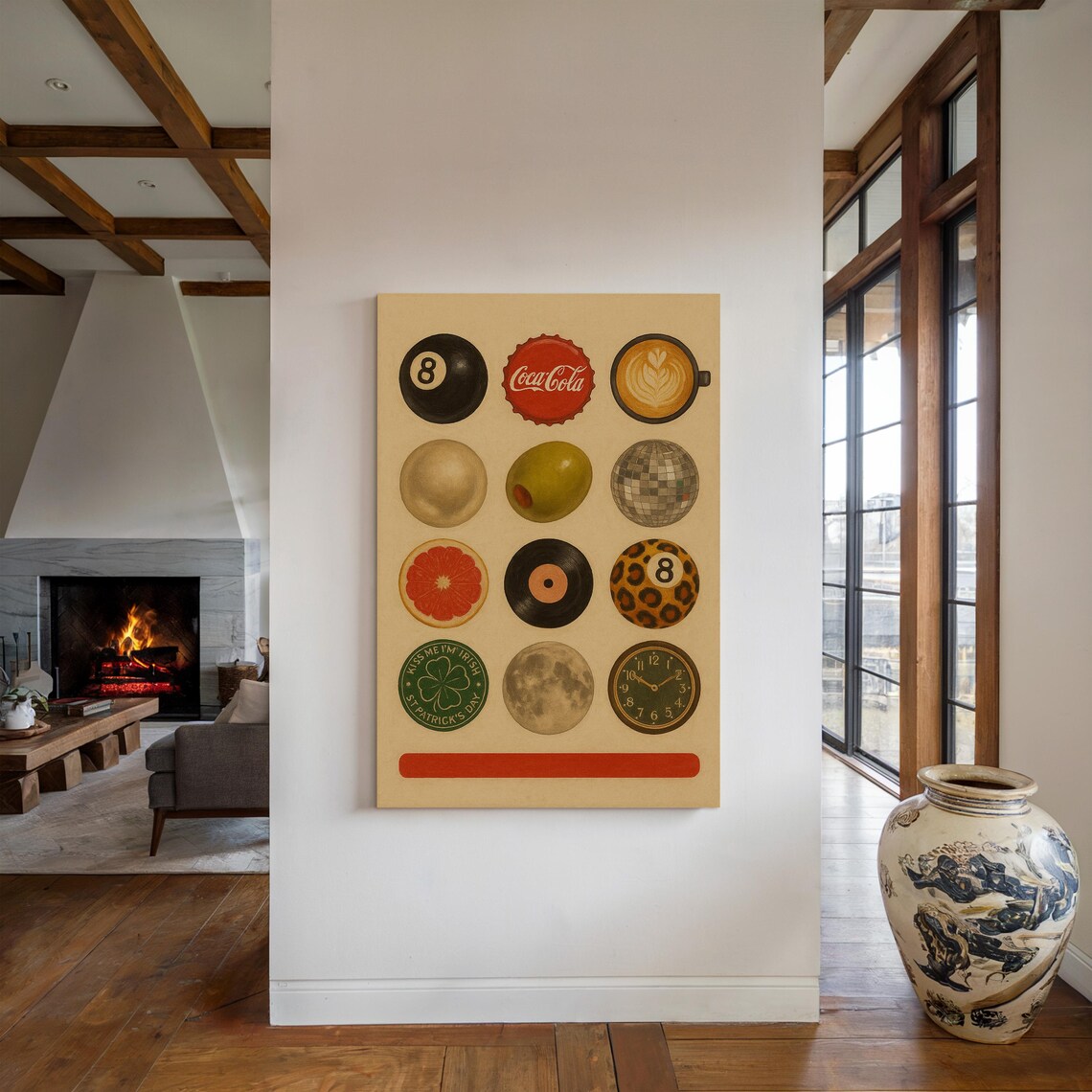 Retro Circle Icons, Midcentury Style Graphic - Image 5