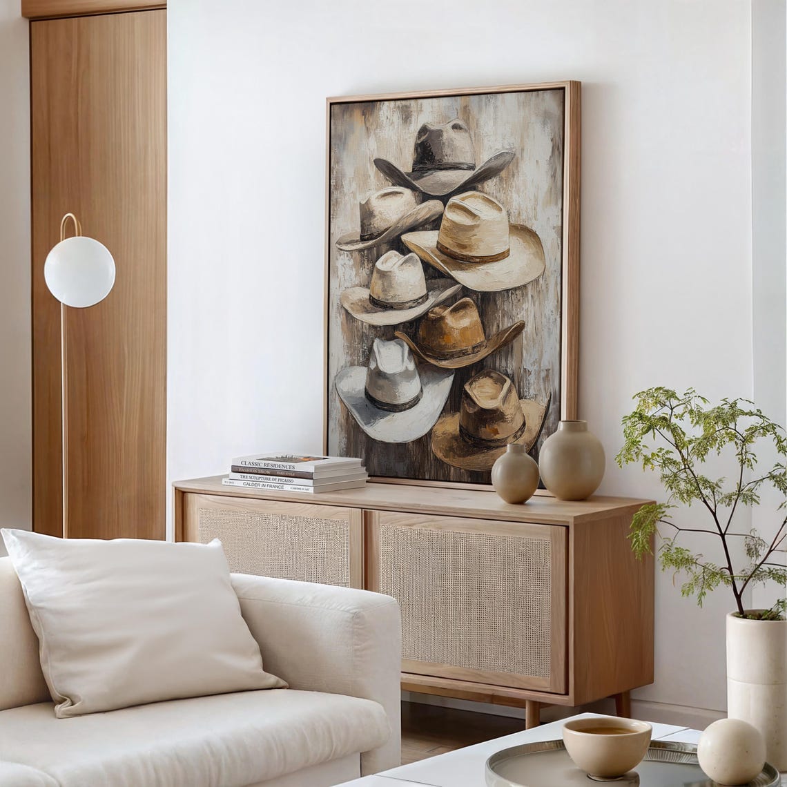 Cowboy Hats, Rustic Western Decor Art - Image 2