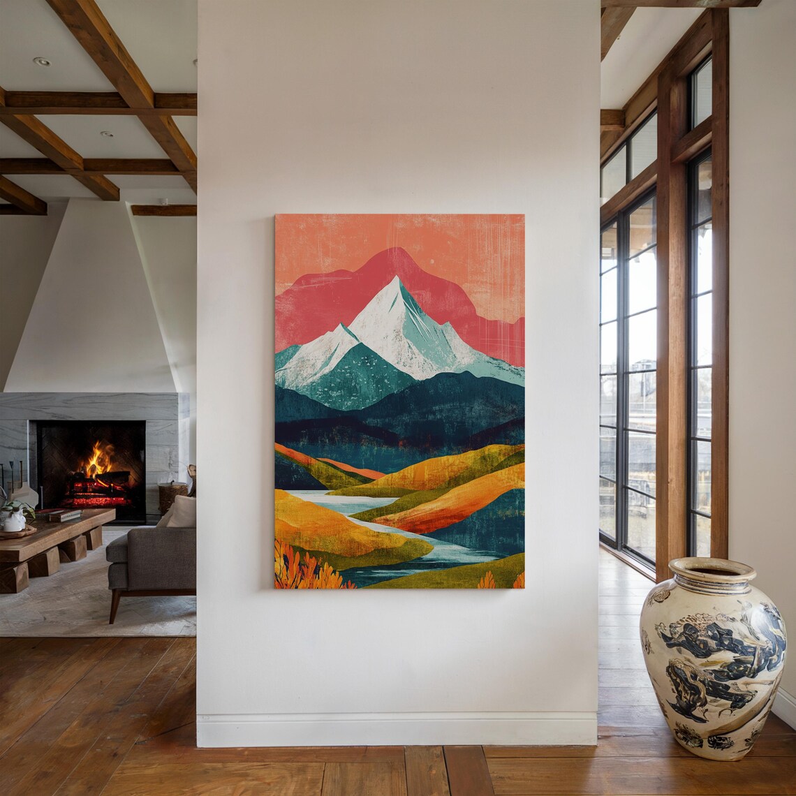Mountain Landscape, Modern Nature Poster Art - Image 4