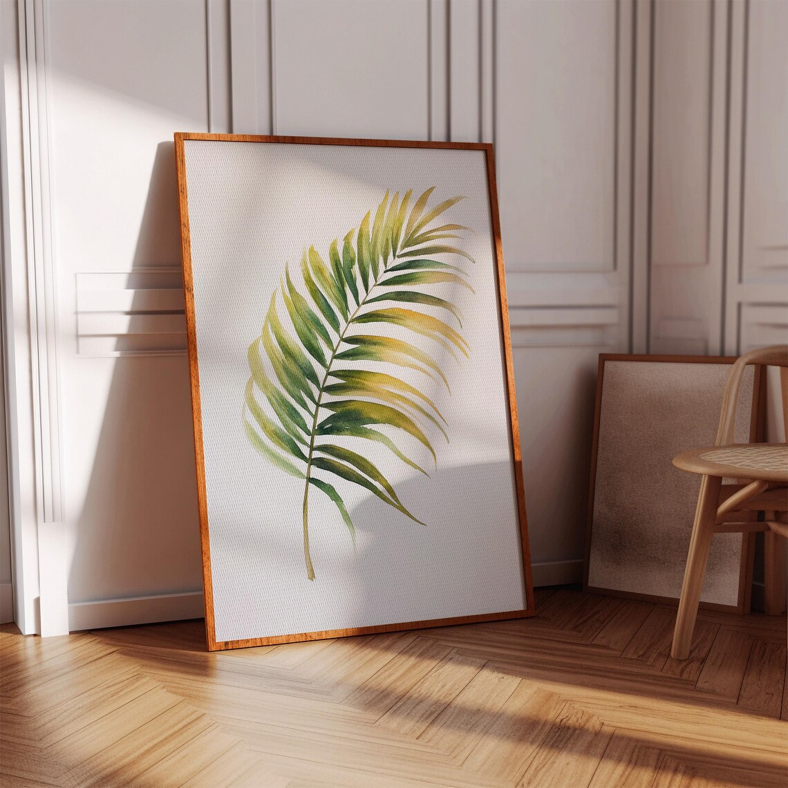 Tropical Palm Leaf Watercolor, Botanical Decor - Image 4