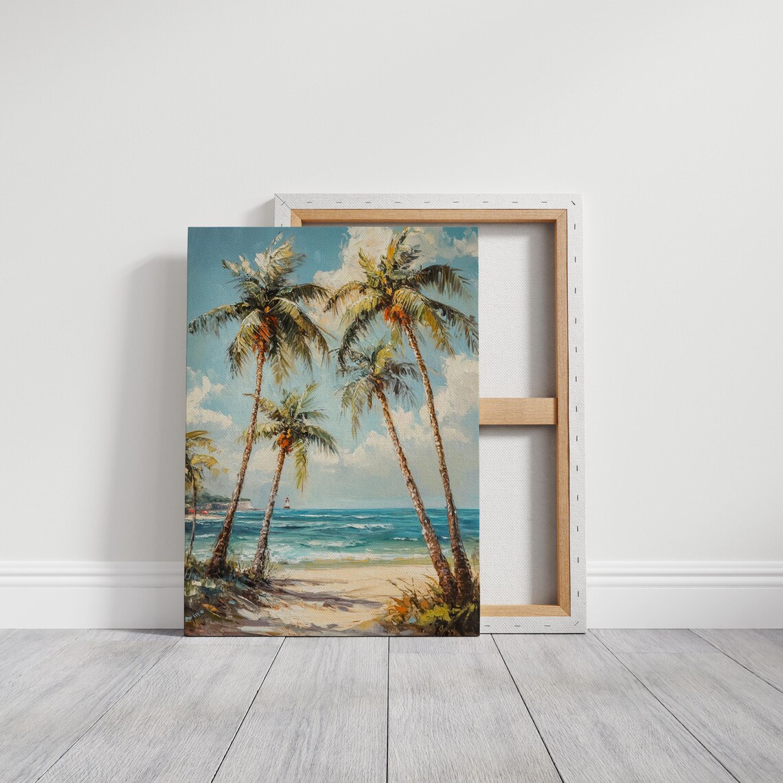 Tropical Beach Paradise, Coastal Landscape Art Print - Image 4