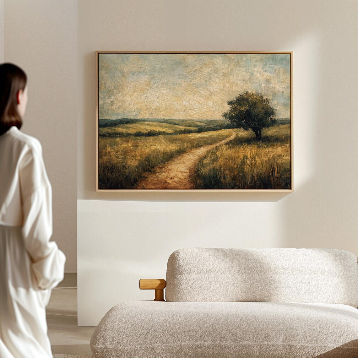 Winding Country Path, Rustic Landscape Art Print - Image 2
