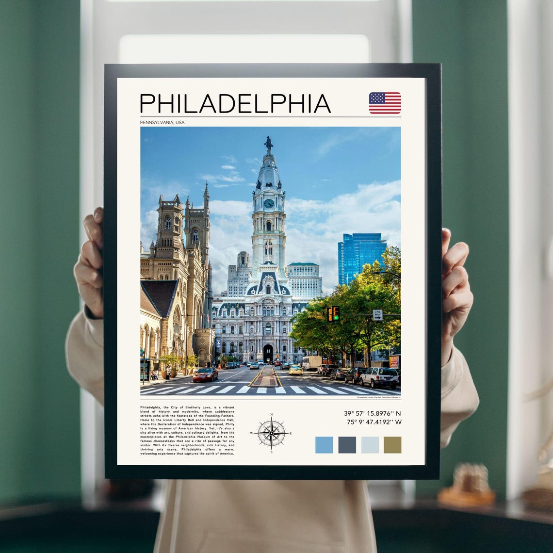 Philadelphia Print Philadelphia Wall Art Philadelphia Photography Philadelphia City Hall Artwork Philadelphia Pennsylvania Print - Image 4