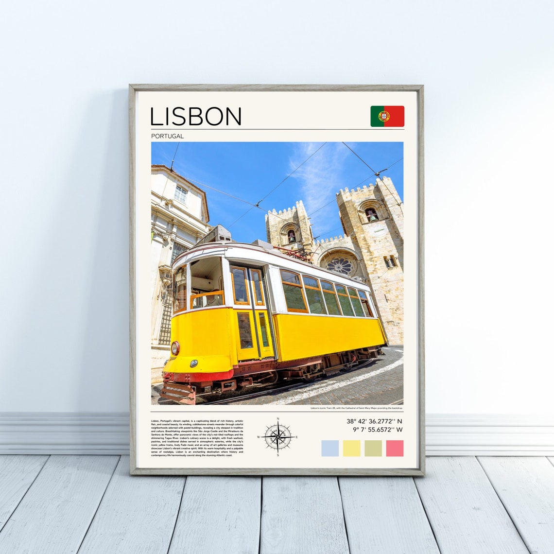 Lisbon Print Lisbon Poster Portugal Wall Art Lisbon Wall Art Lisbon Art Print Lisbon Trams Lisbon Portugal Gift Lisbon Photo - Image 2