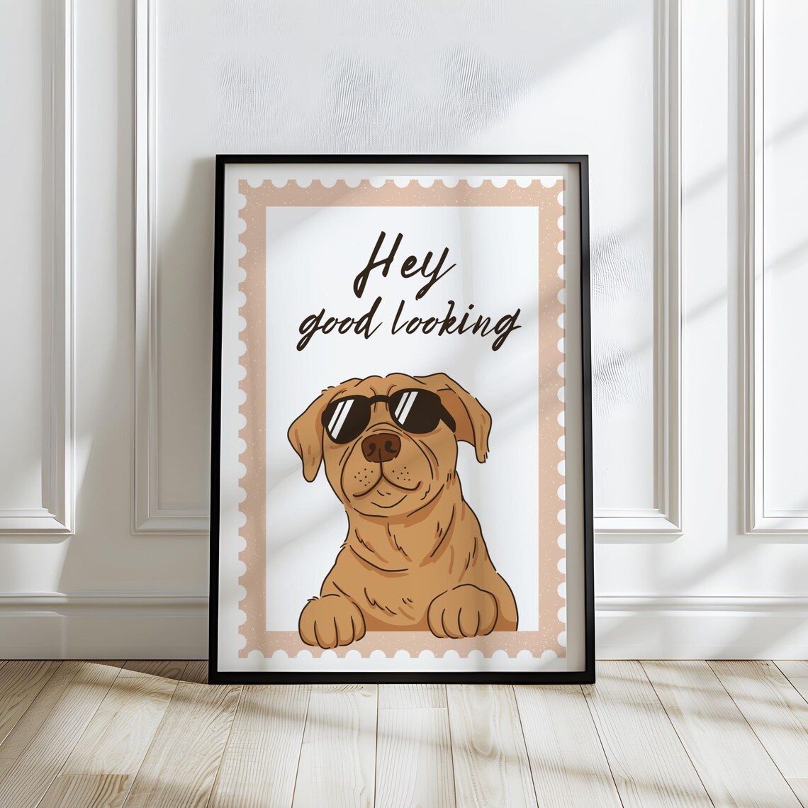 Hey Good Looking Cool Dog With Sunglasses Art Print - Image 3