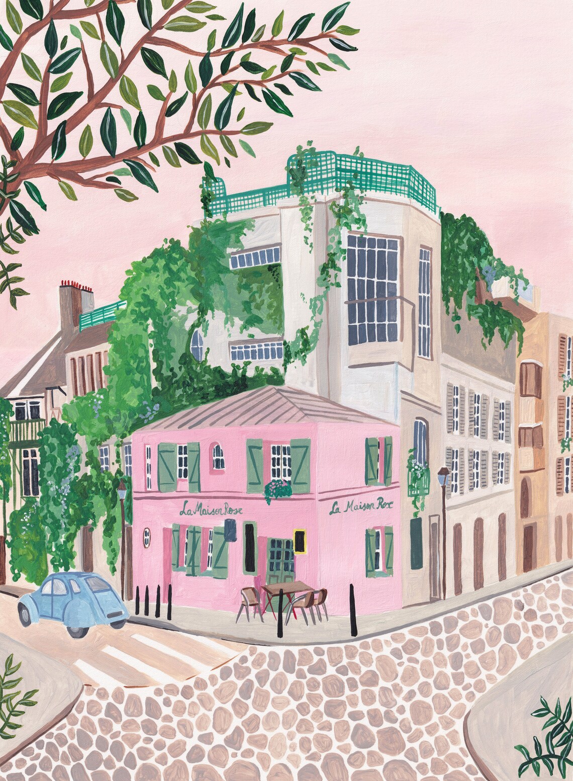 Montmartre, La Maison Rose Paris Travel Poster - Image 2