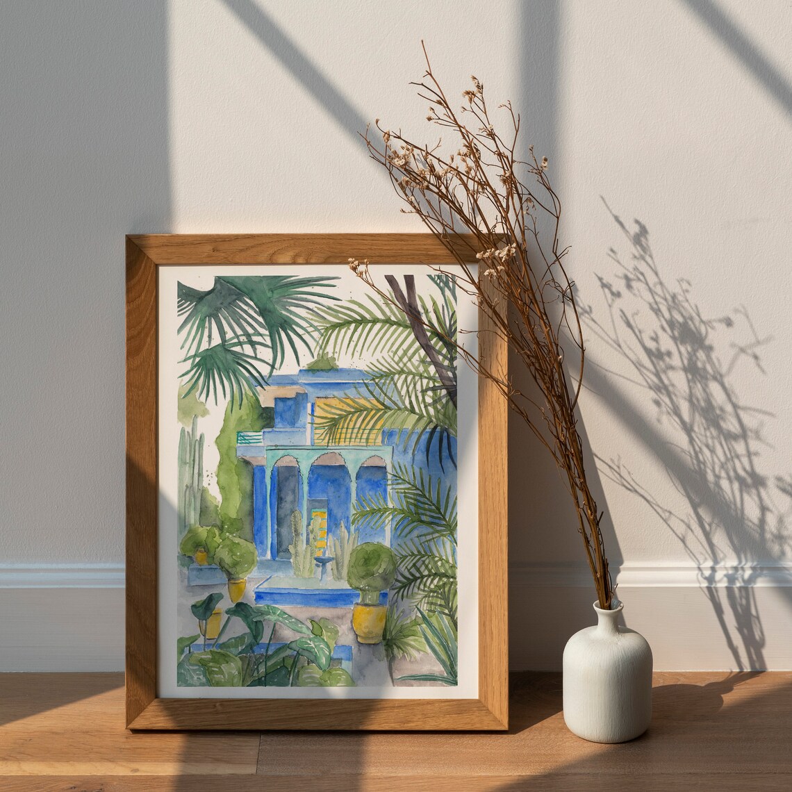 Jardin Majorelle Marrakech Botanical Travel Poster - Image 3
