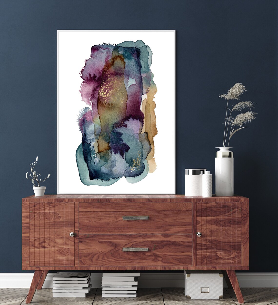 Abstract Watercolor Minimalist Art Print
