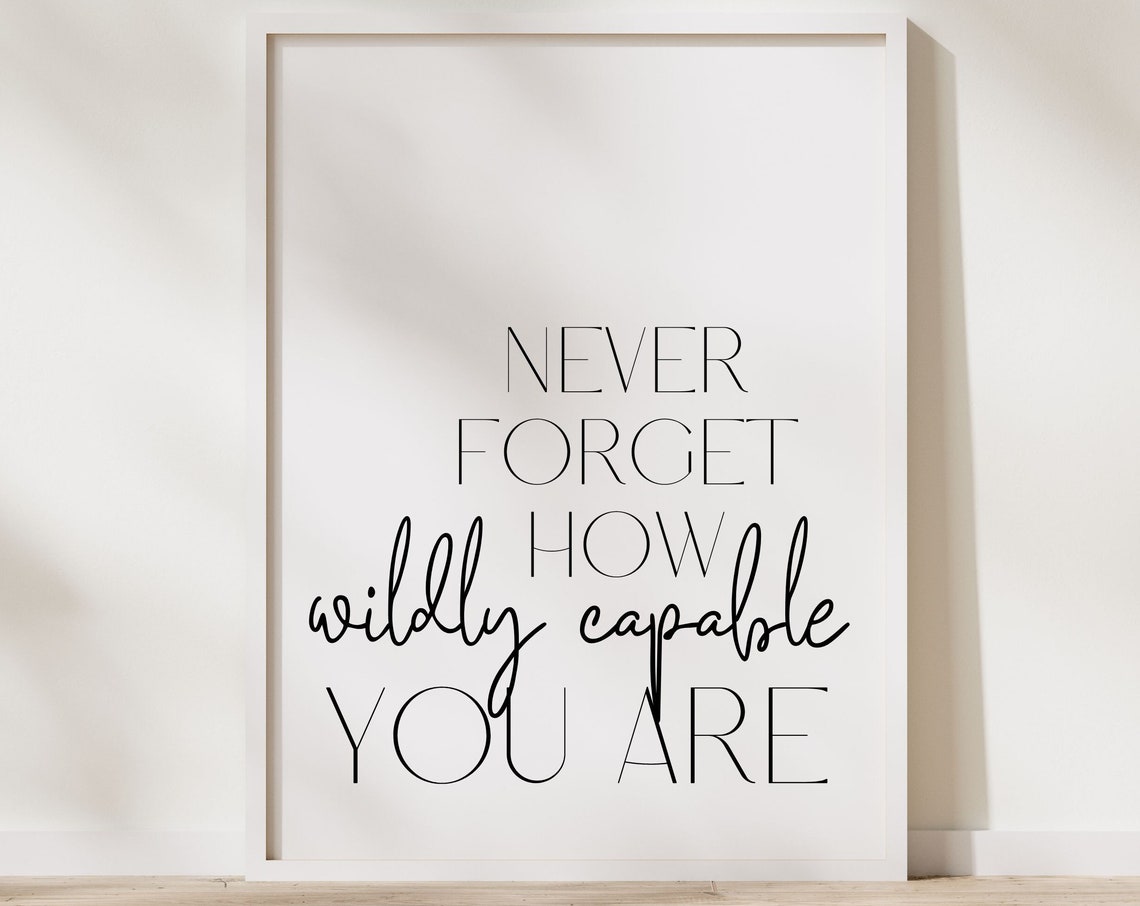 Office Inspirational Quote Print for Women, Home