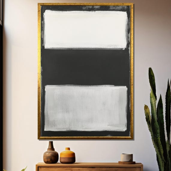 Mark Rothko Minimal Abstract, Modern Neutral Art Print