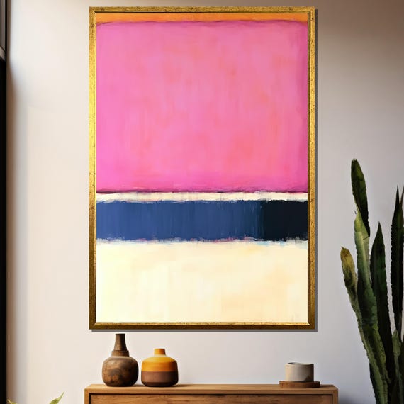 Mark Rothko Painting, Abstract Art Gift for Modern Home