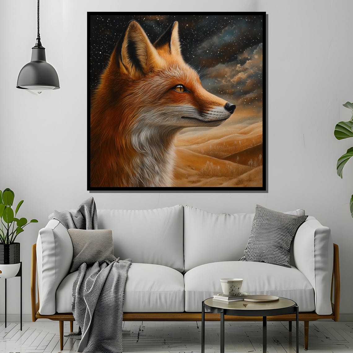 Starry Night Fox - Mystical Animal Portrait - Image 2