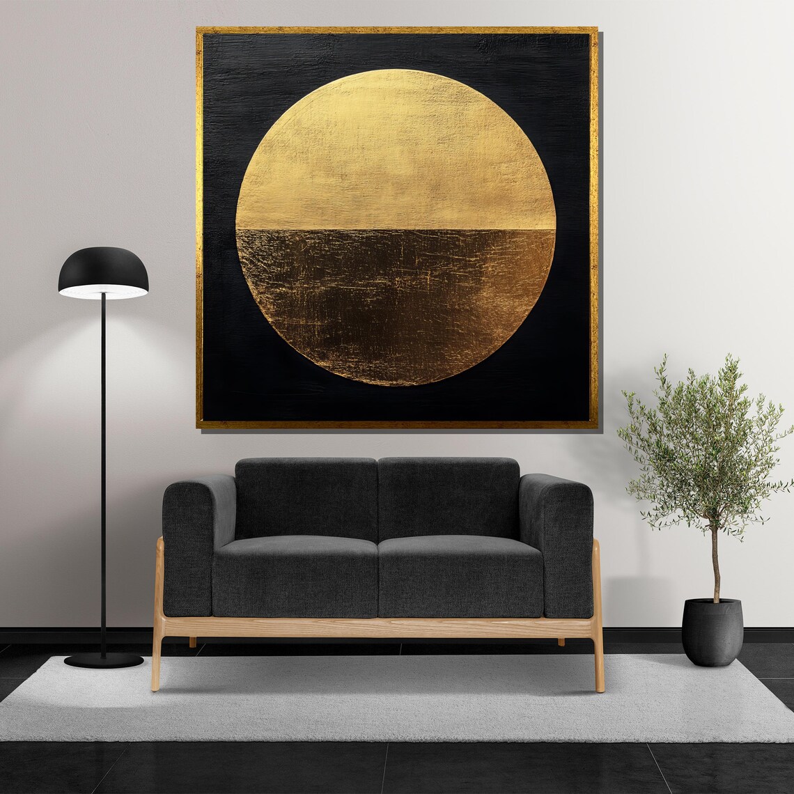 Gsomadres Minimalist Gold Mandala, Modern Zen Spaces - Image 2