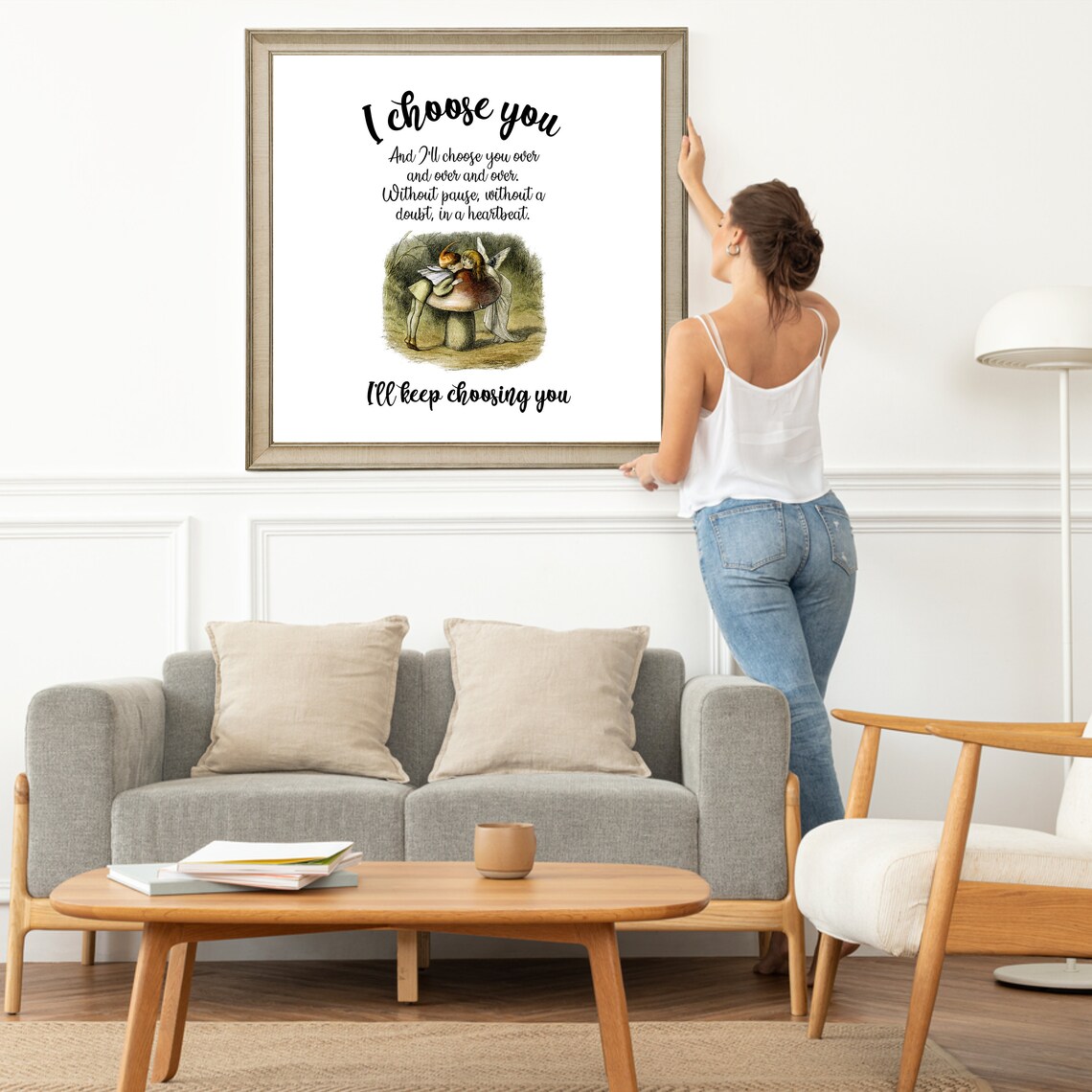 Family And Love I Choose You Sign, Home Decor - Image 6