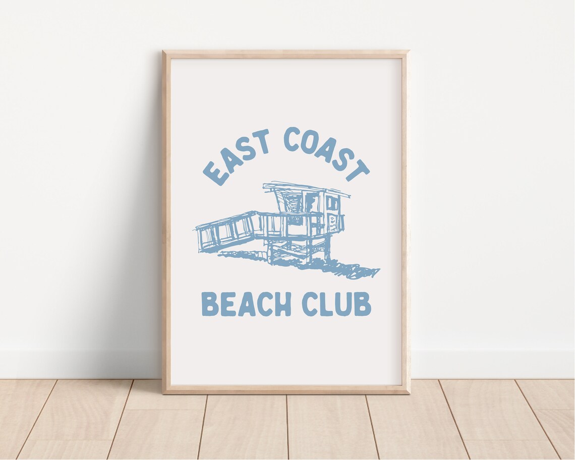 East Coast Beach Club Granddaughter Wall Art Print - Image 3