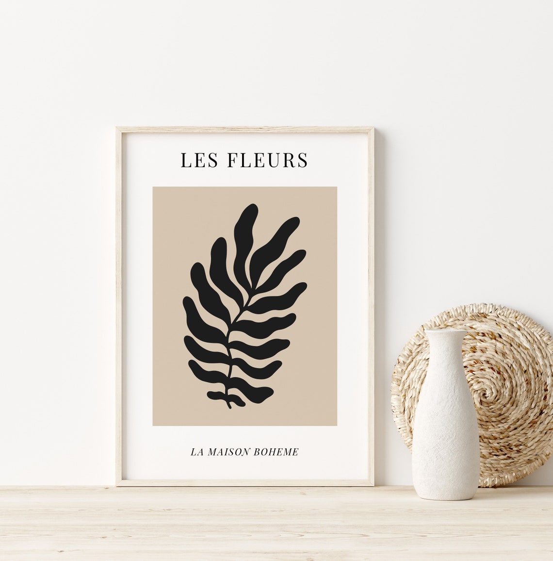 Les Fleurs La Maison Boheme Black Palm French Botanical Art Poster - Image 5