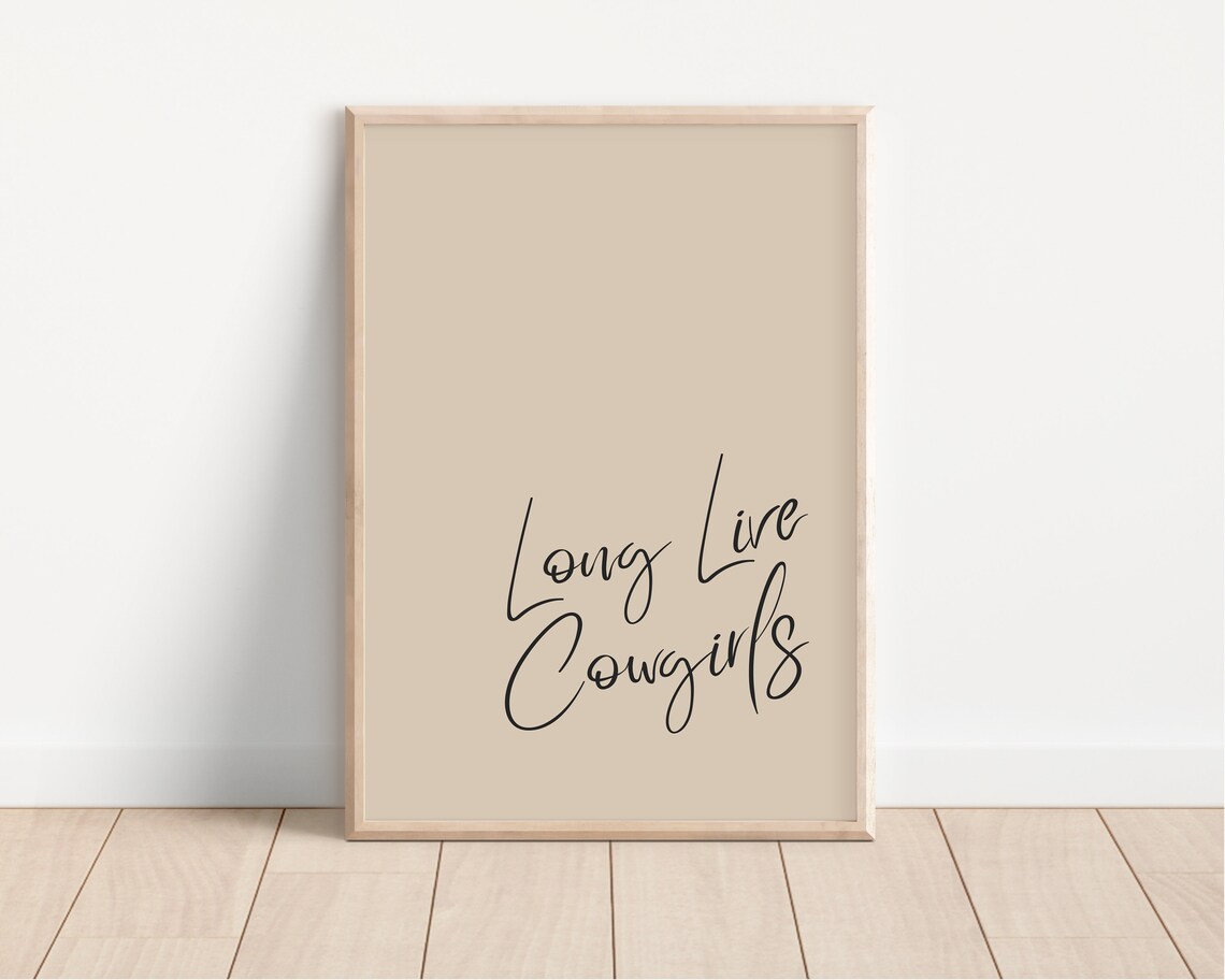 Long Live Cowgirls Retro Western Art Print - Image 3