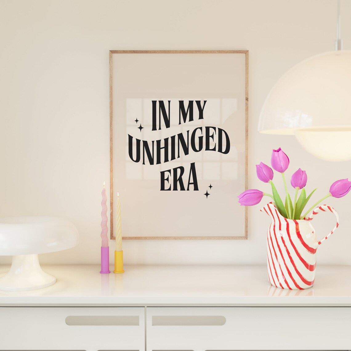 In My Unhinged Era Funny Aesthetic Statement Poster For Dorm Rooms - Image 2