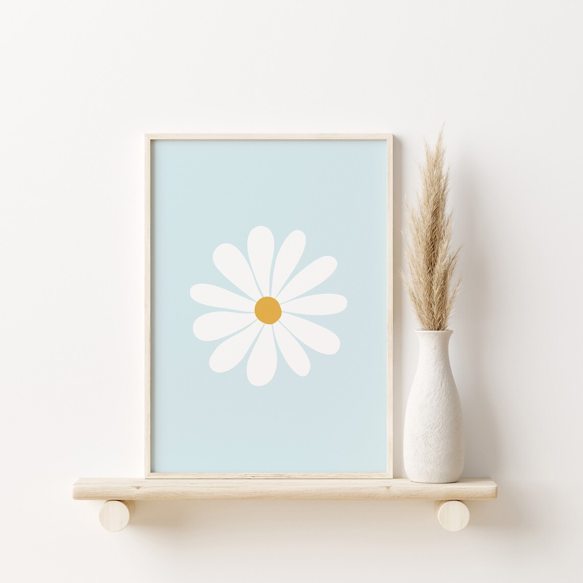 Daisy Print Boho Floral Art Print for Nursery - Image 3