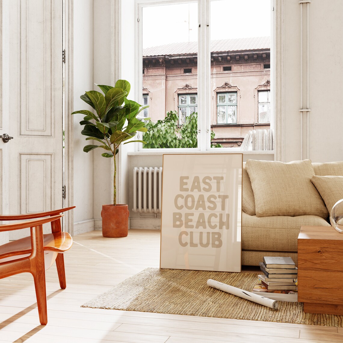 East Coast Beach Club Coastal Wall Art Print - Image 2
