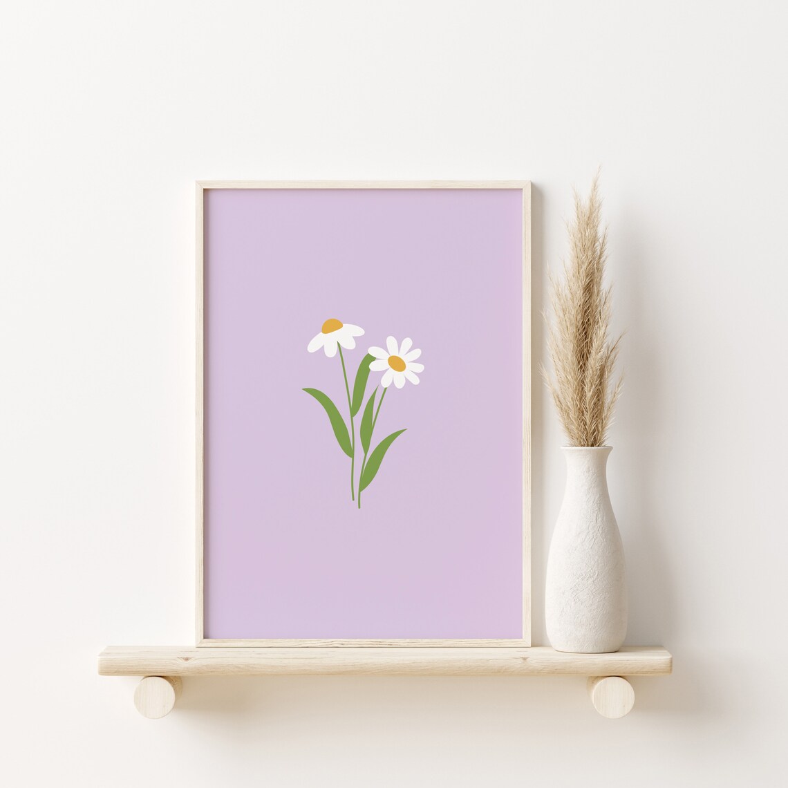 Daisy Print, Boho Floral Art Print for Nursery Decor - Image 3
