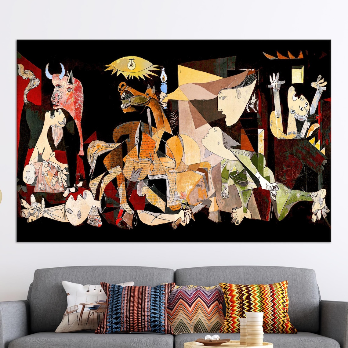 Picasso Guernica Abstract Art Print, Modern Decor