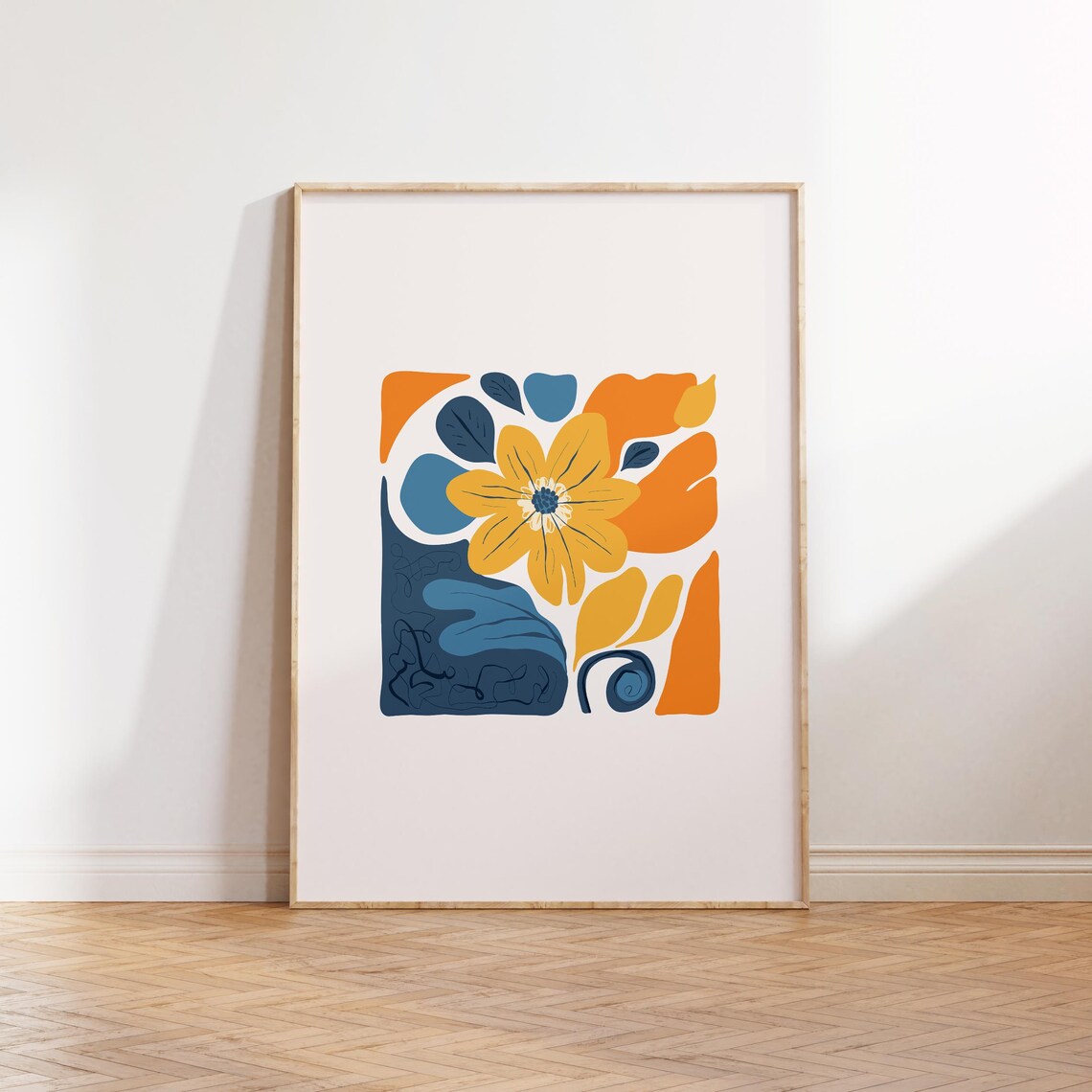 Eclectic Flowers Colorful Abstract Floral Poster