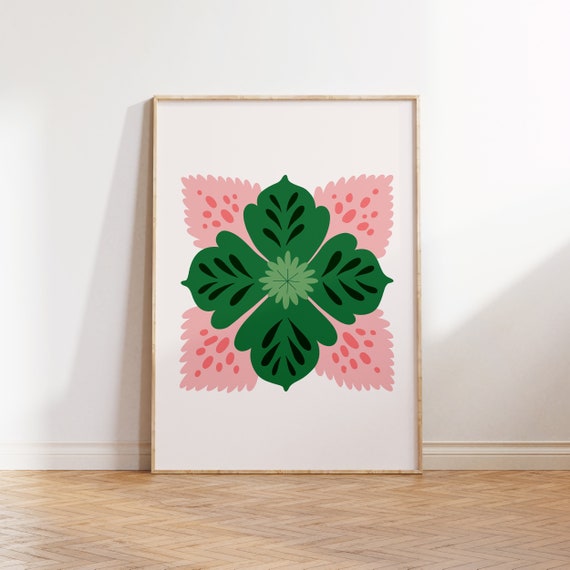 Jungle Flora Tropical Botanical Art Print