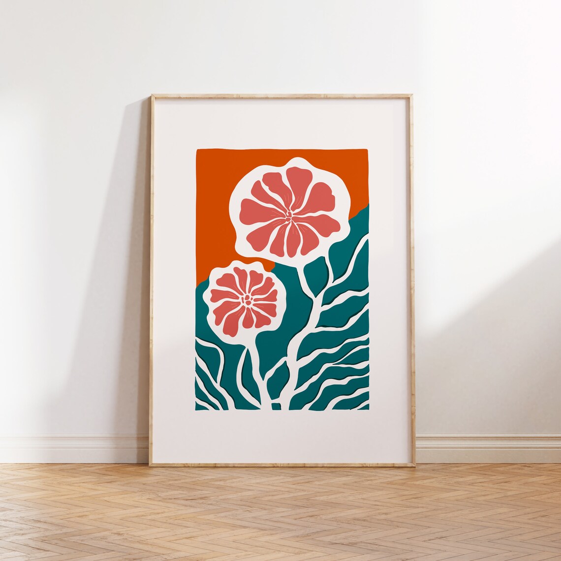 Eclectic Flowers Abstract Floral Poster Print