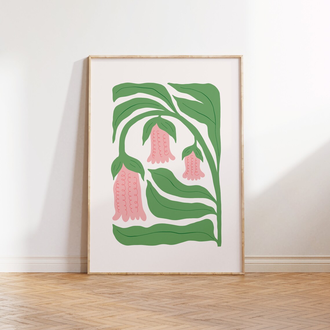 Tropical Botanical Floral Poster, Jungle Flora Art